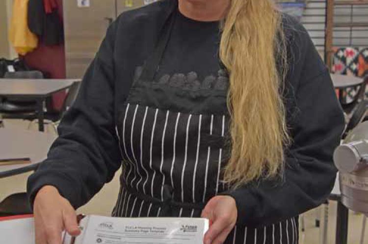 Mandy Burger graduated from Ellsworth High School and now teaches one of the CTE paths at her alma mater. Burger is pictured in one of her classroom kitchens, where she teaches a variety of classes that prepare students for culinary careers upon graduatio