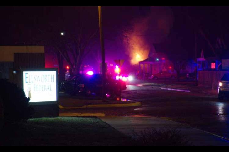 Fire tears through homes