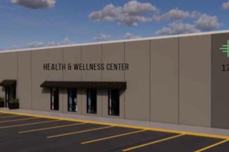 An artist’s rendering of the future Health and Wellness Center at Ellsworth County Medical Center. Courtesy photo