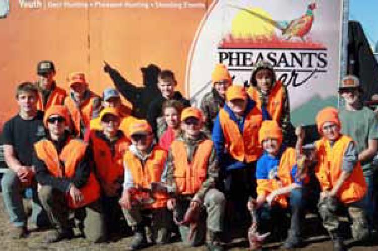 The Smoky Hill River Pheasants Forever chapter hosted a large group of young hunters during their 2024 shoot. This year’s shoot will be Nov. Courtesy photo