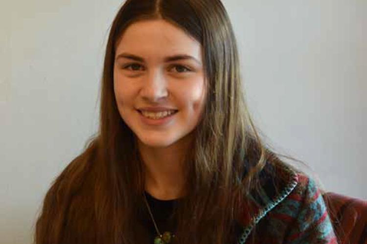 Ellsworth Jr./Sr. High School junior Josie Kueser won with her speech at the Nov. 25 state competition. KAREN BONAR/Ellsworth County Independent-Reporter