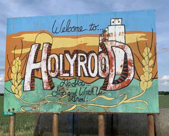 The old welcome to Holyrood sign on the edge of town will be getting a new makeover soon, thanks to a grant from the Smoky Hills Community Foundation.