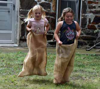 Ellsworth High School FFA students provided oldtime games like sack races and tug-o-war on the museum grounds after the parade.